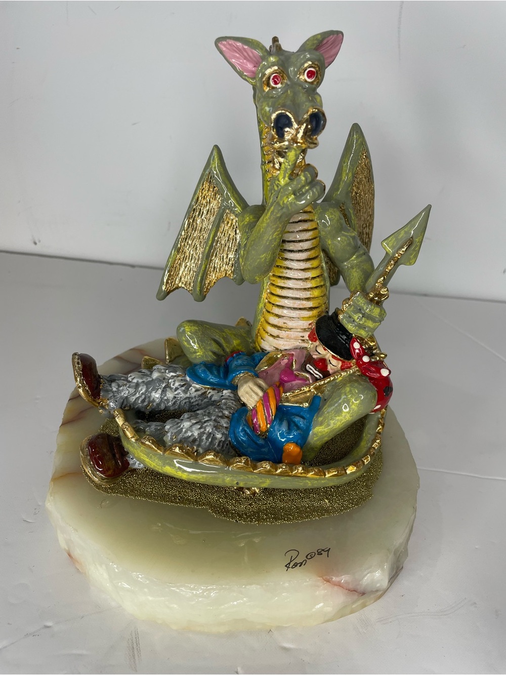 Ron Lee “Sh-h-h” Dragon  Clown Sculpture L-146 Limited Edition 342/2250 Vintage